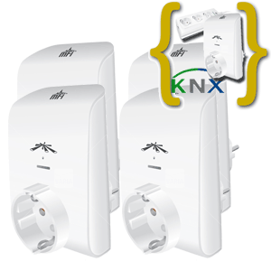 husmor Nebu Hellere 4-pack mPower-mini, 1-Port Power mFI + mPower library | KNX & Logic  Integration